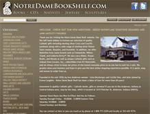 Tablet Screenshot of notredamebookshelf.com